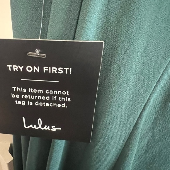 Lulus Mythical Kind of Love Dark Green Maxi Dress, New with Tags - Picture 9 of 9